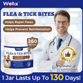 Weliix Dog Flea & Tick Support Soft Chews - Natural Oral Supplement - Suitable for All Breeds & Sizes-Chicken Flavor