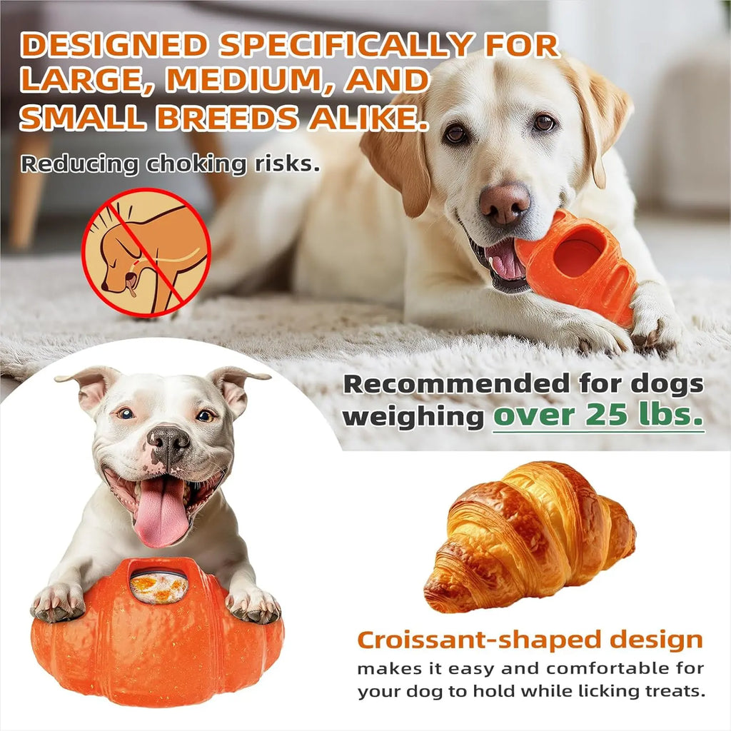 Frozen Dog Chew Toy for Aggressive Chewers – Interactive Treat Dispensing Dog Toy for Anxiety Relief, Crate Training & Boredom, Durable Food-Grade Nylon Chew Toy for Medium & Large Dogs