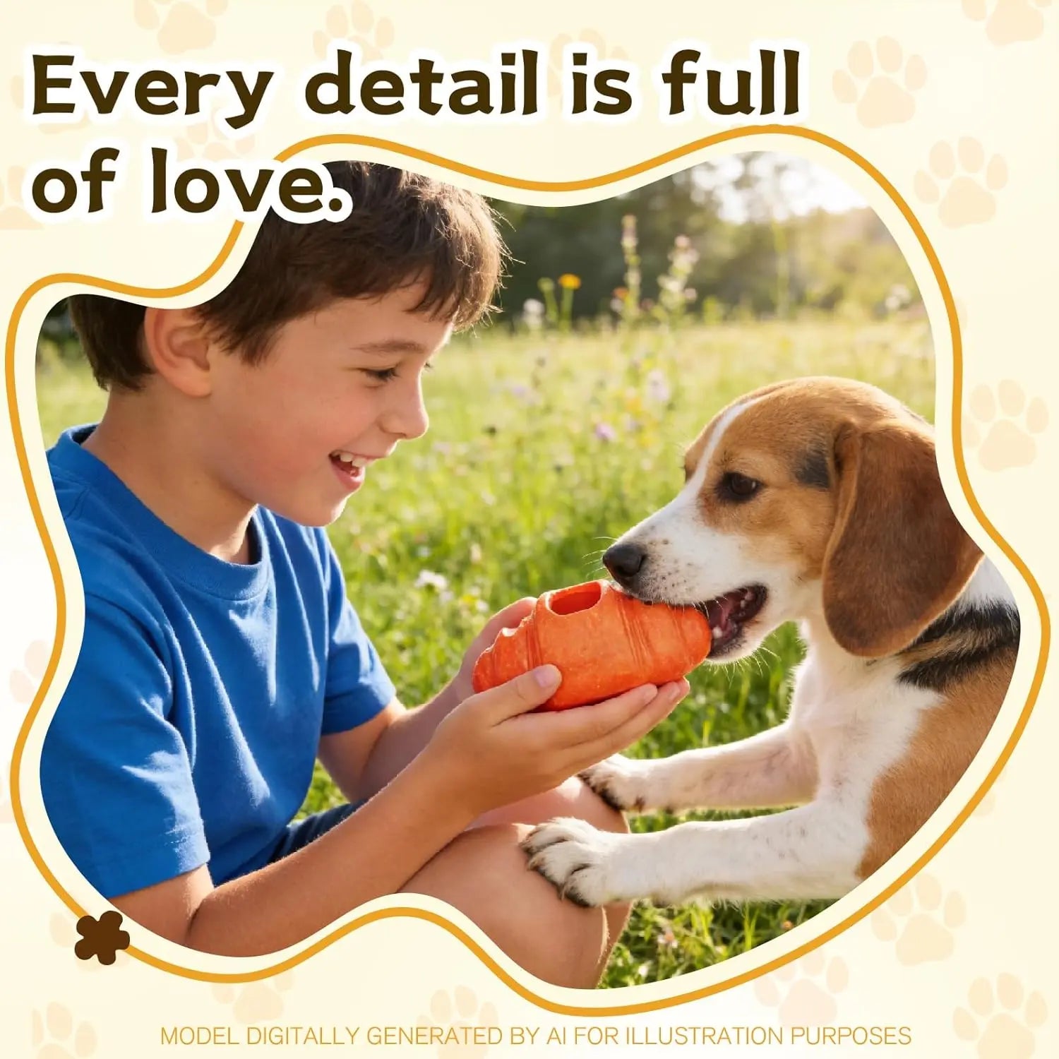 Frozen Dog Chew Toy for Aggressive Chewers – Interactive Treat Dispensing Dog Toy for Anxiety Relief, Crate Training & Boredom, Durable Food-Grade Nylon Chew Toy for Medium & Large Dogs